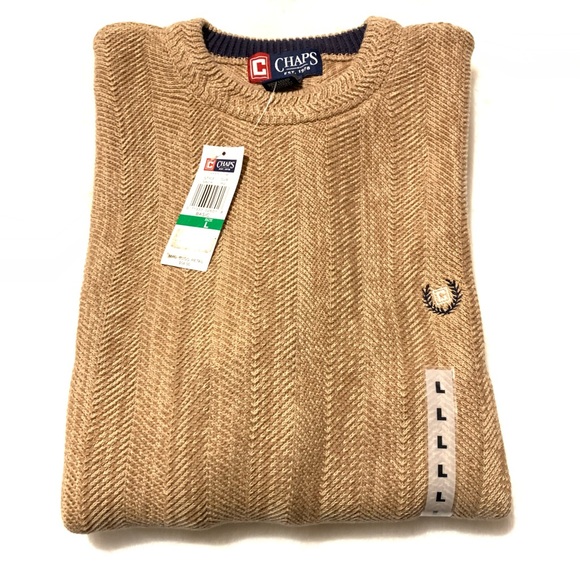 Men’s Chaps Chevron Sweater NWT Sz Large - Picture 3 of 6